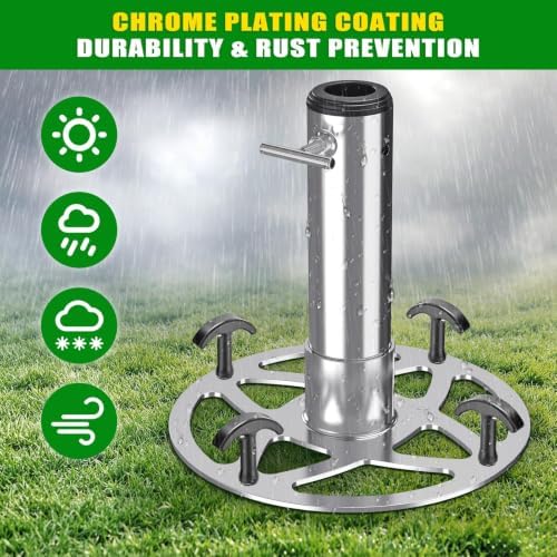 Heavy-Duty Patio Umbrella Stand Base for Up to 2" Poles - Image 6