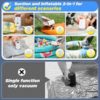 Saker Vacuum Storage Bags with Electric Pump, Space Bags Vacuum Storage Bags, 2-in-1 Pumping and Inflation, 15 Pack (3 Jumbo,3 Large,3 Medium,3 Small,3 Roll Up Bags) for Clothes, Bedding, Travel - Image 3