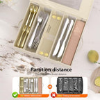 Silverware Storage Box, 5-Compartment Flatware Organizer, 2-Pack - Image 2