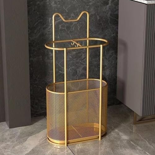 Metal Umbrella Holder Stand,Metal Umbrella Stand for Entryway, Stand Cane Holder with Drip Tray, Umbrella Rack Storage Bin Freestanding,Black - Image 4