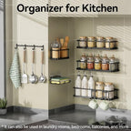 6 Pack Shower Caddy - Stainless Steel Shower Shelf for Inside Shower - Image 7