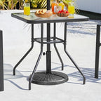 Yaheetech 22lbs Heavy Duty Outdoor Umbrella Base, Rustic Silver - Image 4