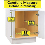 LYNK PROFESSIONAL® Pull Out Cabinet Organizer, 2-Tier Slide Out Drawer - Image 4