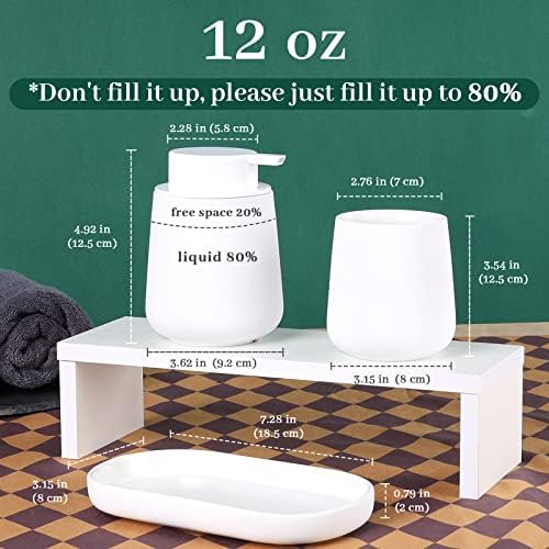 BosilunLife Ceramic Bathroom Accessories Set 3 Pcs - Image 3