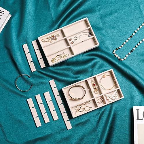 Frebeauty Jewelry Trays for Drawer,Set of 9 Jewelry Organizer and Storage - Image 6