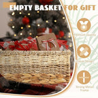 Suzile 4 Pack Wicker Storage Baskets, Water Hyacinth Seagrass, M - Image 6