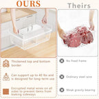Large Freezer Organizer Bins for 10 to 20 Cu.Ft,2 Pack , Leak-Proof Bottom - Image 3