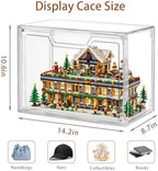 3 Pack Clear Storage Organizers with Lids, Storage Containers with Magnetic Door, Stackable Acrylic Display Case for Cosmetic, Multifunctional Storage Boxes for Dorm, Living Room, Bedroom Storage - Image 2