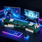 Spacrea Dual Monitor Stand Riser with Drawer and 2 Pen Holders - Image 7