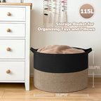Goodpick 115L Extra Large Storage Basket for Blankets Toys for Nusery Room - Image 3
