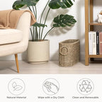 StorageWorks Wicker Toilet Paper Storage Basket, Natural Seagrass - Image 4