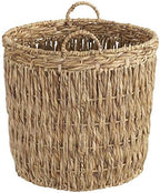 Household Essentials Tall Wicker Floor Basket, Woven Decorative Basket with Handles, Handmade, Great for Laundry and Storage, Natural - Image 5