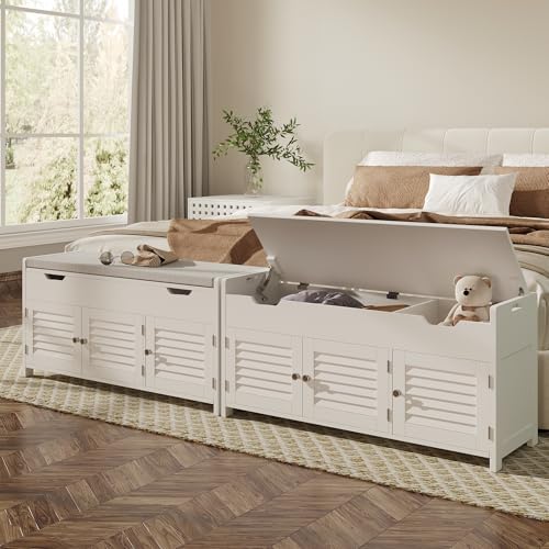 ChooChoo Shoe Storage Bench with Lift Top Storage & Cushioned Seats - Image 5
