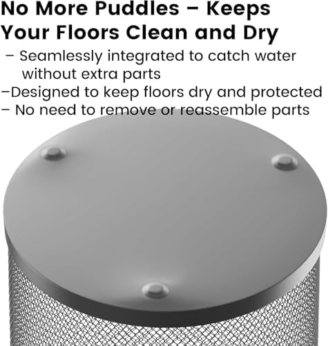 DUNCHATY 4 Pack Metal Mesh Umbrella Stand for Entryway - 19.5 Inch Heavy Duty Iron Umbrella Holder with Seamless Bottom - Freestanding Indoor Organizer Rack for Walking Canes and Bats, Black - Image 6