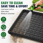 Extra Large Boot Trays - Heavy-Duty Rubber Mat with Raised Edges, Waterproof Shoe Mat Tray for Indoor & Outdoor, Multi-Purpose Catch-All Trays/Floor Protector, 47.25" x 15.75" - Image 4