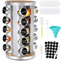 CANTAMI Spice Rack Organizer with Jars for Cabinet(20Pcs), Revolving by CANTAMI