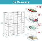 Vtopmart Acrylic Desk Organizer with 32 Drawers for Office, Makeup, Crafts - Image 2