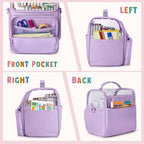 Rexmica Large Marker Organizer Case Storage Bag for 180 Marker Pen, Purple - Image 3