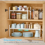 15.5 to 25.5 Inch Kitchen Cabinet Shelf Organizers，Kitchen Shelf Organizer - Image 4