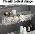MiOYOOW Cotton Ball Dispenser, 3PCS Slanted Open Bathroom Storage Box Wall Mounted Makeup Containers for Lipstick Cotton Swabs Hair Bands Makeup Pads - Image 6