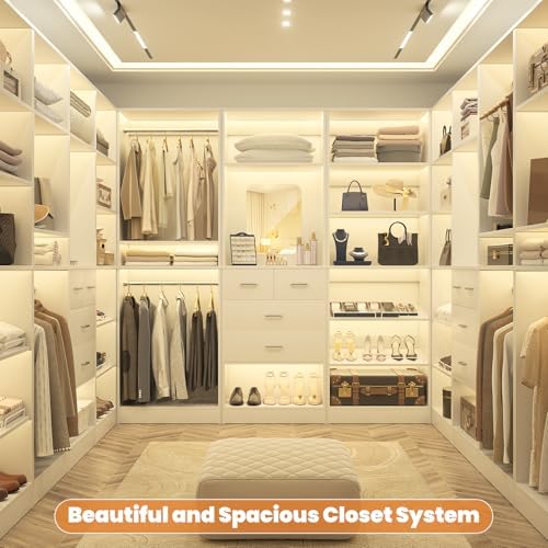 Unikito 25" Closet System with Hanging Rods, Adjustable Closet Organizer - Image 2