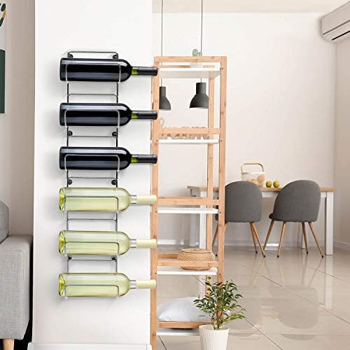 Sorbus Towel Rack, 6-Compartment Wall-Mount, Wall-Mounted (Silver) - Image 7