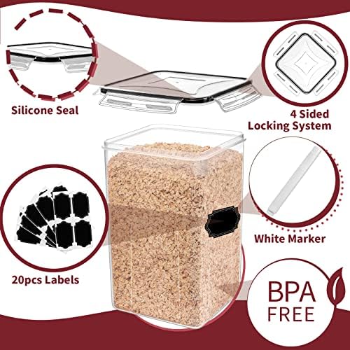 PRAKI 10 PCS Flour Sugar Storage Containers for Organizers and Storage - Image 3