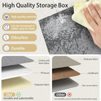 Yawinhe Collapsible Fabric Storage Bins,15.0x9.8x8.3in,White/Grey,4-Pack - Image 5