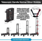 GtIiFmTe Foldable Hand Truck, Lightweight Luggage Cart for Airport Car Seat - Image 3
