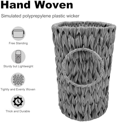 Coeusy Toilet Paper Storage Basket, Wicker Basket for Bathroom Organizer - Image 4