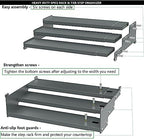 Jojocross Spice Rack Organizer for Cabinet, 3 Tier Expandable Spices Storage, Great for Kitchen Cabinets, Cupboard,Pantry and Countertop More(Gun-Gray, 1 PACK/GUN-GRAY) - Image 6