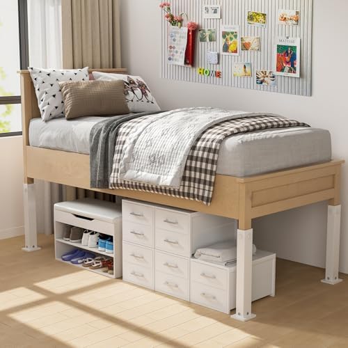 BOLUO Stackable Storage Drawers Narrow Closet Organizers and Storage Fabric White 2 Drawer Dresser for Bedroom 2 Packs Modern - Image 2