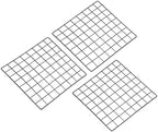 PATIKIL 16"x16" Wire Grid Panel, 3 Pack Wall Grid Decorative Panels Board Photo Pictures Display Decor Hanging Organizer for Home Office, Black by PATIKIL