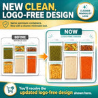Airtight Food Storage Containers with Lids – 6 Pack BPA-Free Pop Containers for Pantry Organization, Cereal, Flour, Rice, Sugar – Stackable Kitchen Canisters (0.5, 1.2, 1.8 Qt) Set of 6 - Image 2