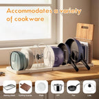 seasky Expandable pots pans and lid organizer for Cabinet & Counter(1 Pack) - Image 5
