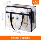 Lifewit 45L Clear Clothes Storage Bags,Plastic Foldable Blanket Storage Bag - Image 3