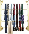 5 Layer Wall Scarf Display Tie Rack Ribbon Organizer Wrapping Paper Holder by kunghei