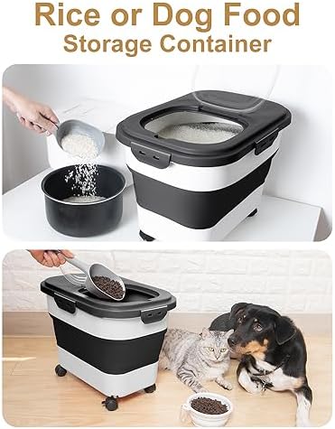 20-30 Lbs Rice Storage Container,Collapsible Food Storage Container - Image 6