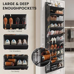 Mefirt XXL Clear Over the Door Shoe Organizer for Closet Fit 30 Pairs ﻿ - Image 4