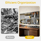 Pegboard Organizer Kit, 6 Pack 12 x 16 in Steel Metal with 6 Bins, Gray - Image 5