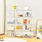 Purse Organizer for Closet,Clear Acrylic Display Case for Handbag Organizer, Purse Storage Box with Magnetic Door, Plastic Storage Bins for Book, Collectibles, Cosmetic (9 Pack) - Image 5