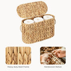 StorageWorks Toilet Paper Storage with Lid, Toilet Paper Storage Holder - Image 3