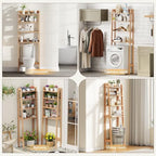 Over The Toilet Storage Shelf, 4-Tier Wood Toilet Shelf for Bathroom - Image 5