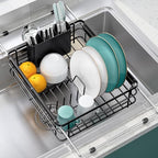 TOOLF in Sink Dish Drying Racks, Large Dish Drainer with Utensil Holder by TOOLF