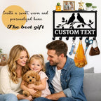 Dyoart Custom Key Holder Wall Mount with Shelf, Wedding Gift for Couples - Image 4