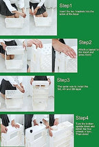 Rolling Office Paper Organizer, Mobile Book Cart Document Folder File Storage with Pen Holder, Slim Rolling Storage Cart Movable Bookshelf for Office, Dorm, Classroom, Nursery, Green - Image 5