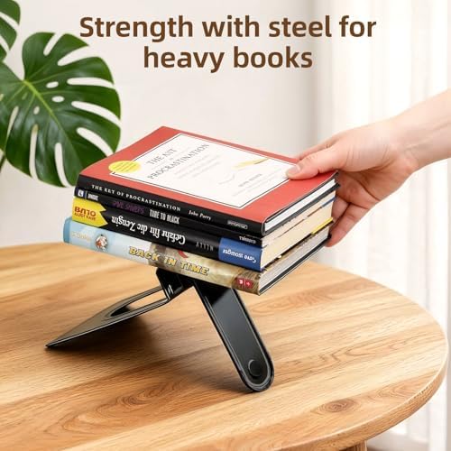 HappyHapi 14 Pairs Book Ends, Heavy Duty Bookends for Shelves, Black - Image 4