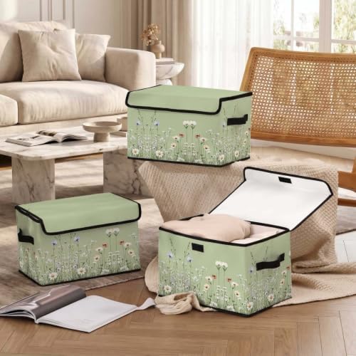 Fabric Storage Bins with Lids,Under Bed Storage Containers 3Pack - Image 5