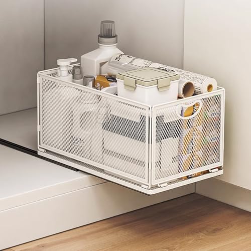 1 Pack Pull out Cabinet Organizer with Sliding Drawer,9.6"W x11.8"D x 8.4"H by ZHOHO+TANT