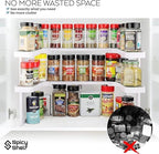 Spicy Shelf Deluxe - Expandable Spice Rack and Stackable Cabinet & Pantry Organizer (1 Set of 2 Shelves) - As seen on TV Deluxe (Spicy Shelf Organizer) - Pantry Organization - Pantry Spice Organizer - Image 5